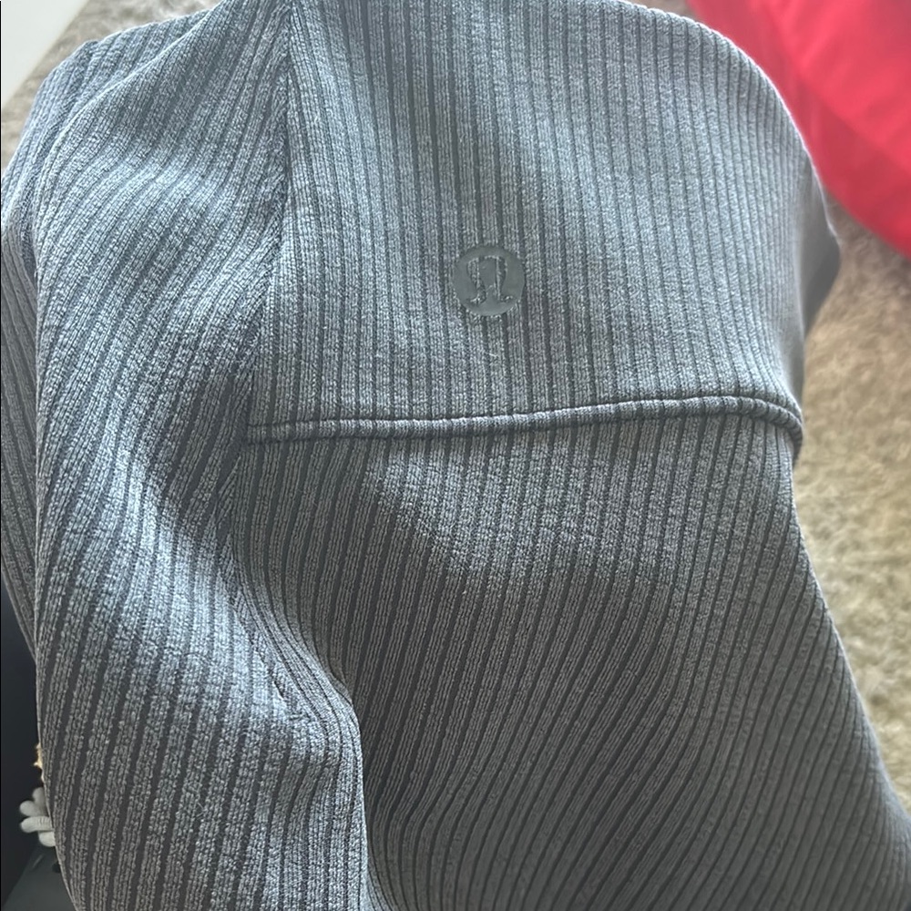 Black/Charcoal Ribbed Pants - Picture 10 of 10